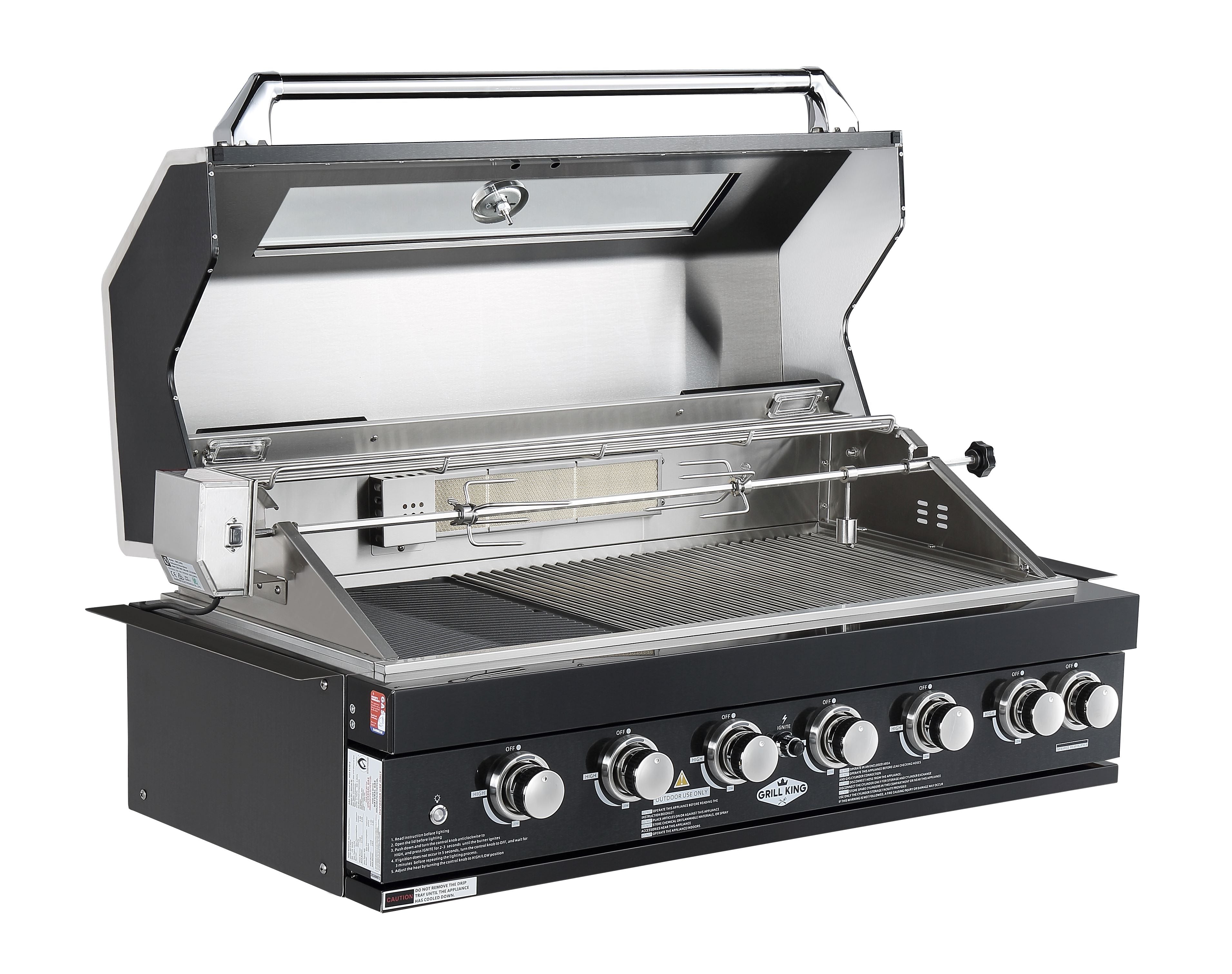 6 burner stainless steel bbq hotsell