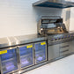 L Shape 304SS Hurricane BBQ Inc 3DR Fridge, 118L Fridge,30” Pizza Oven, 150CM 304SS Rangehood, Rotisserie & Covers