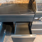 Black Felix 4B + Wok Designer BBQ Kitchen 2.8M: Fridge, Faucet, Sink, Side Wok, Storage Cupboard, Stone Benchtops