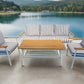 Zurich 4-Piece Aluminium Outdoor Lounge Setting — Hampton