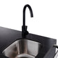 Black Felix 4B + Wok Designer BBQ Kitchen 2.8M: Fridge, Faucet, Sink, Side Wok, Storage Cupboard, Stone Benchtops