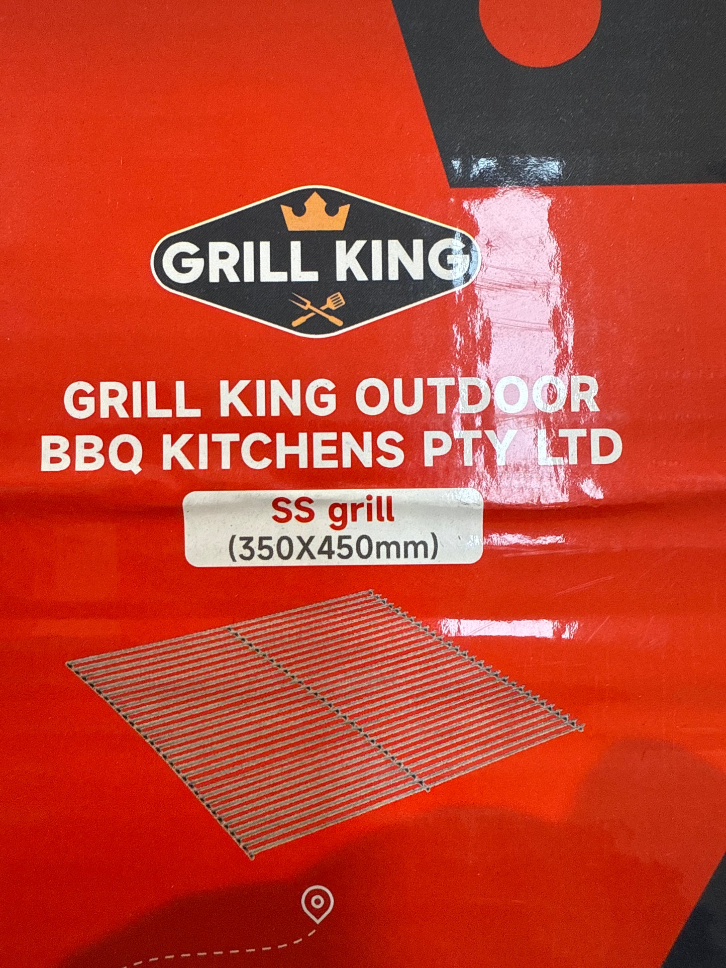 304 SS Grill Plate 35CM x 45CM Suits Grill King BBQs | Stainless Steel Grill Plate