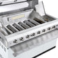 Hampton Style White Stone Rockpool 6B BBQ Kitchen Package Inc Sink & Draw Module, 2DR Tropical Fridge