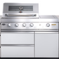 White Felix 4B + Wok Designer BBQ Kitchen (BBQ Only Fridge Sink Sold Separate)