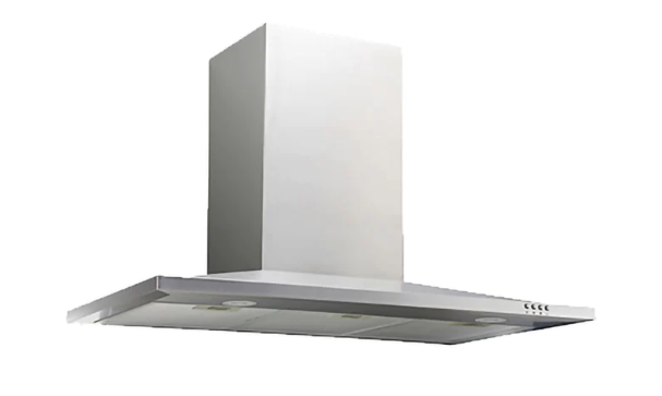 90cm Slimline Canopy Range Hood With On-Board Motor in S/Steel